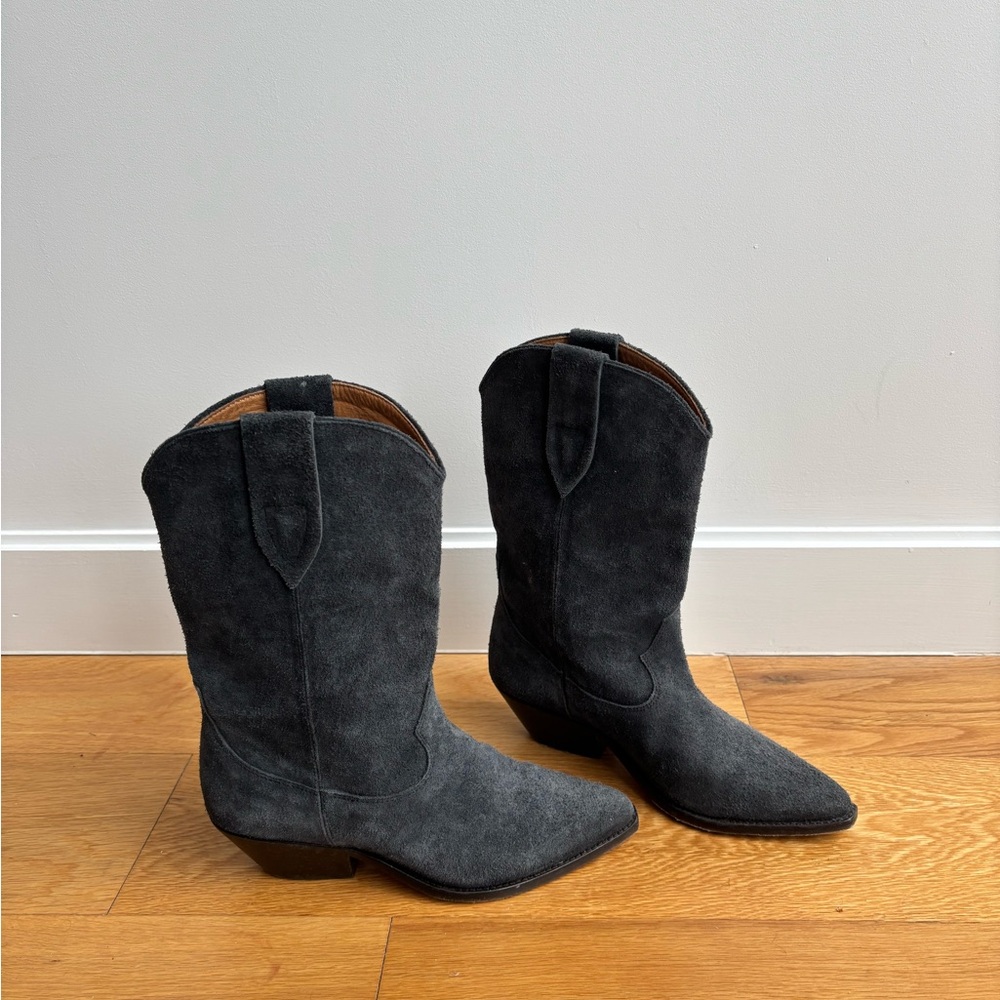 Isabel Marant Duerto Suede Western Boot - Picture 8 of 9